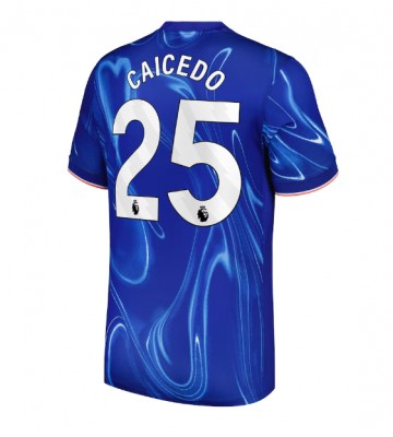 Chelsea Moises Caicedo #25 Primera Equipación 2024-25 Manga Corta